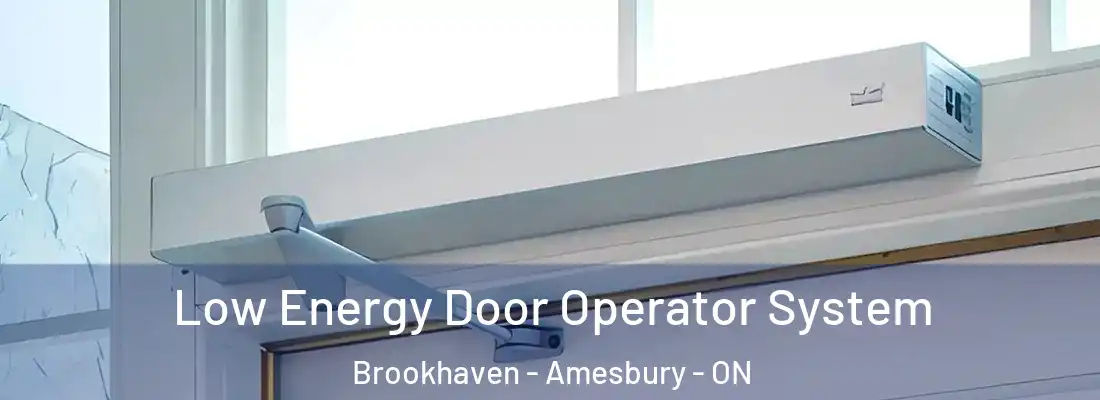  Low Energy Door Operator System Brookhaven - Amesbury - ON