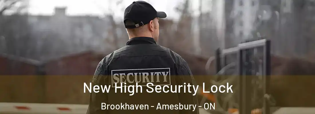  New High Security Lock Brookhaven - Amesbury - ON