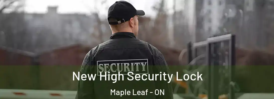  New High Security Lock Maple Leaf - ON