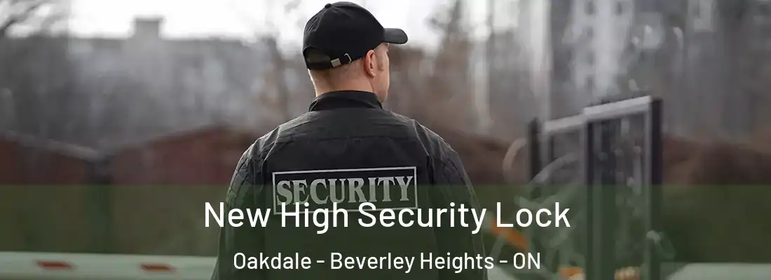 New High Security Lock Oakdale - Beverley Heights - ON