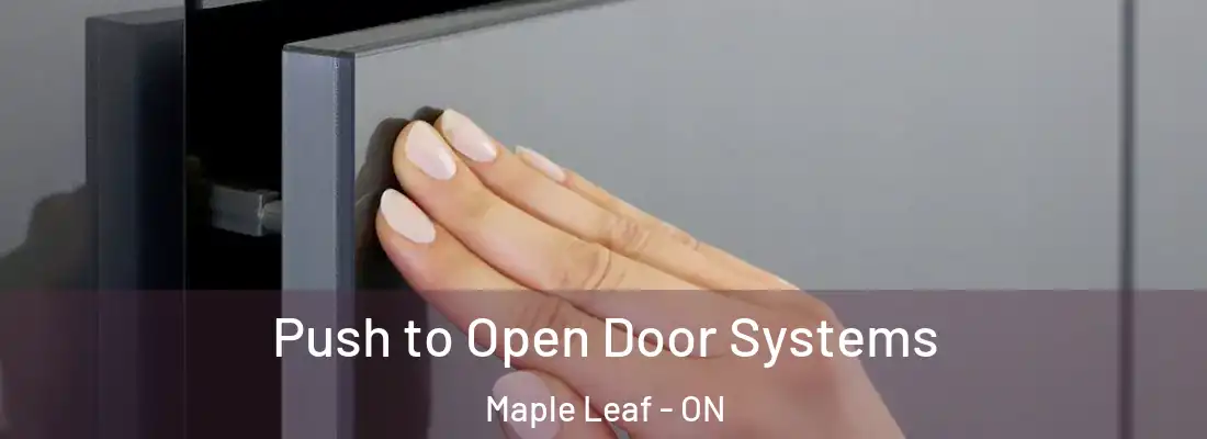  Push to Open Door Systems Maple Leaf - ON