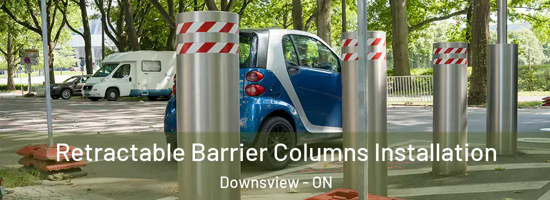  Retractable Barrier Columns Installation Downsview - ON