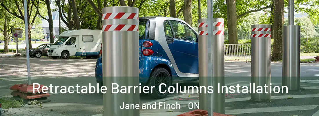  Retractable Barrier Columns Installation Jane and Finch - ON