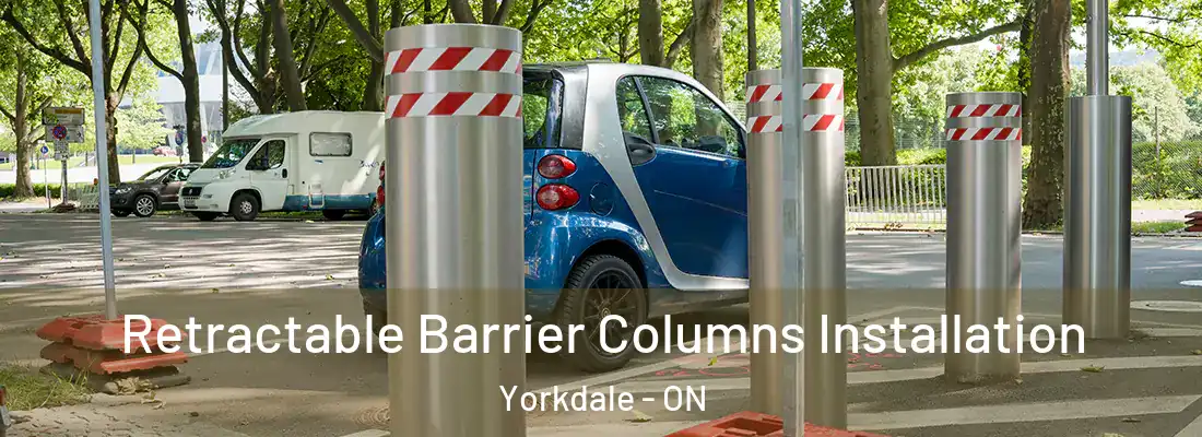  Retractable Barrier Columns Installation Yorkdale - ON